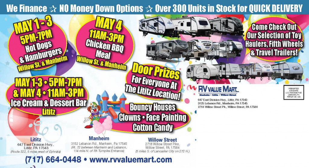RV Sale Event Open House Location Details
