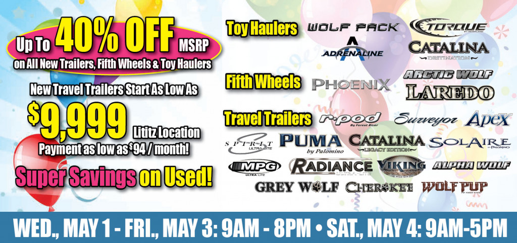 RV Sale Event Open House Sales Banner