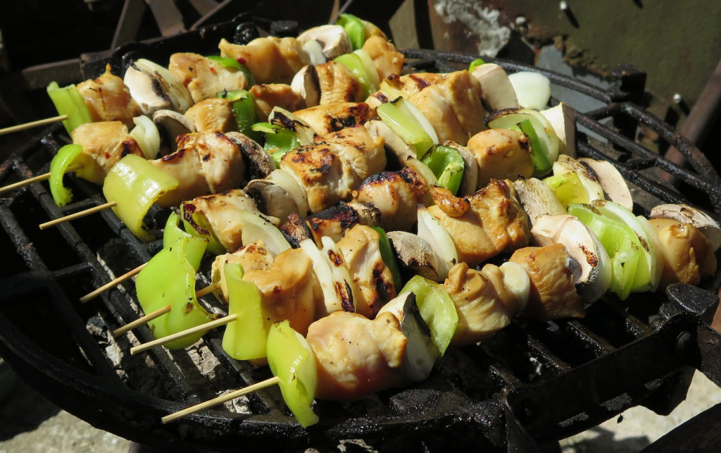 Kababs on a Grill