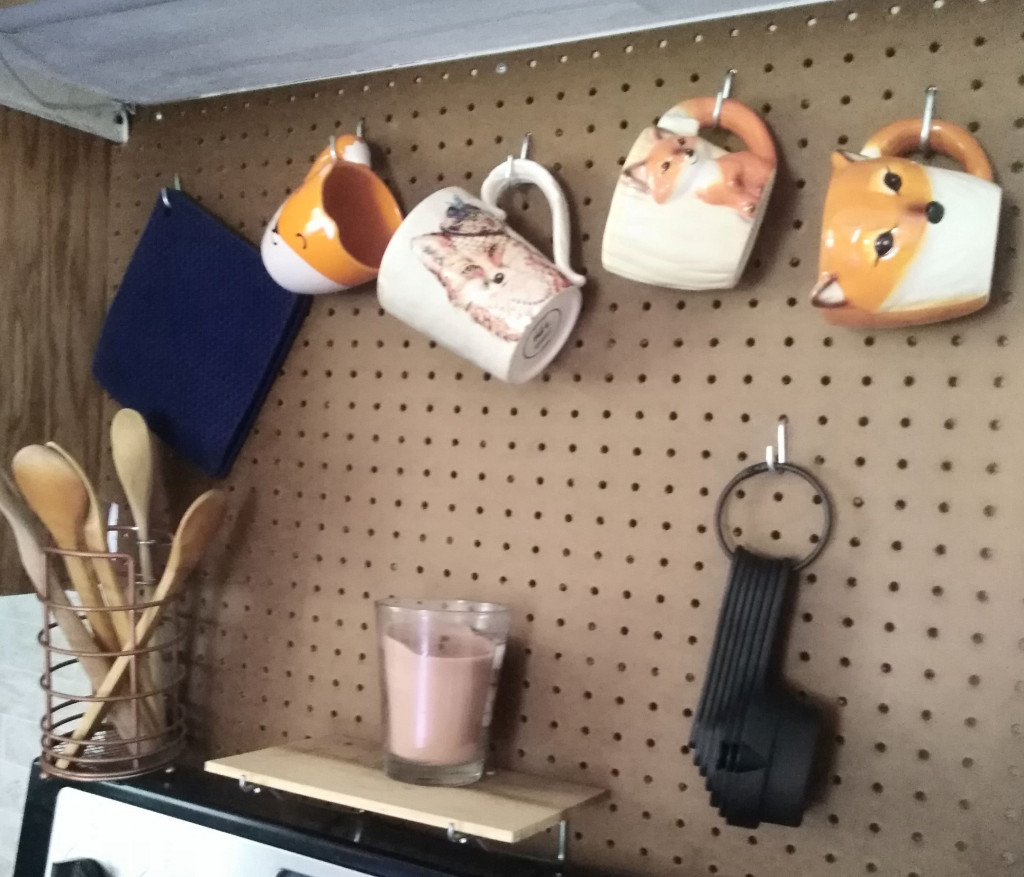 Pegboard storage